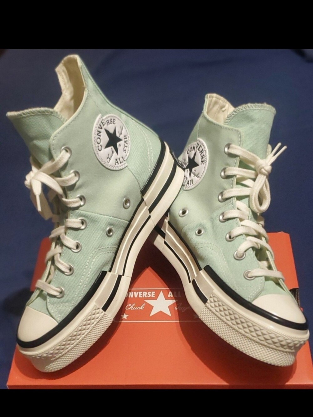 Converse Chuck 70 Plus Hi "Sticky Aloe Green" New In Box! Women 8/Kids 6